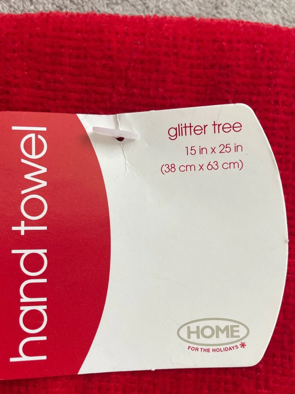 Festive Red Christmas Tree Kitchen Towels